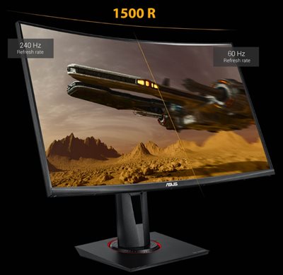 240HZ BILDWIEDERHOLRATE UND 1MS (MPRT) REAKTIONSZEIT