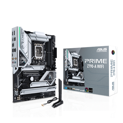 ASUS Prime Z790-A WIFI, ein Intel Z790 LGA 1700 ATX-Mainboard mit PCIe® 5.0, vier M.2-Steckplätzen, 16+1 DrMOS, DDR5, Intel WI-FI 6E, 2,5 Gb LAN, HDMI®, DP, USB 3.2 Gen 2x2 Typ-C®, Front USB 3.2 Gen 2 Typ-C®, Thunderbolt™ (USB4®) Unterstützung