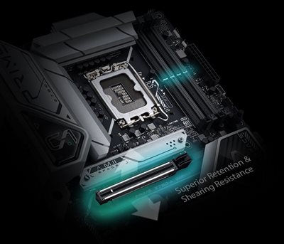 The PRIME Z790-A WIFI motherboard features SafeSlot & SafeDIMM.