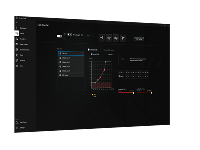 UI of Fan Xpert 4 for cooling controls