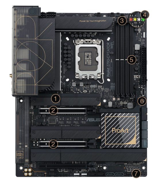 DIY-friendly features of the ProArt Z790-Creator WiFi motherboard