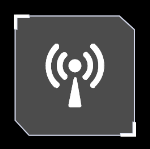 Ein Symbol für 2,4 GHz RF