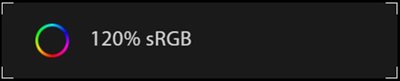 120% sRGB