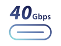 USB 40Gbps Typ-C® Symbol