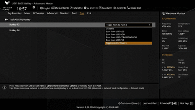 A short video to show that ASUS MyHotkey can setup through BIOS.