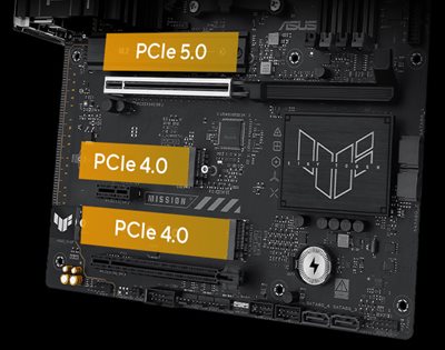 Vier PCIe 4.0 M.2