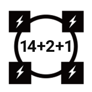 14+2+1 (80A)